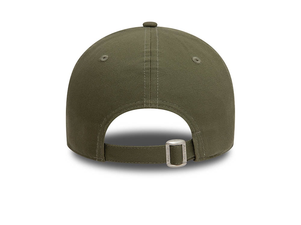 New Era Los Angeles Lakers Team Outline Olive 9Forty Strapback Gorra