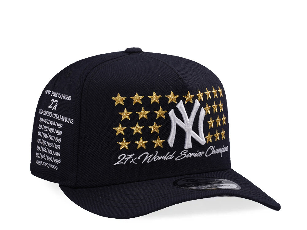 New Era New York Yankees 27x World Series Champions Navy Prime Edition 9Fifty A Frame Snapback Gorra