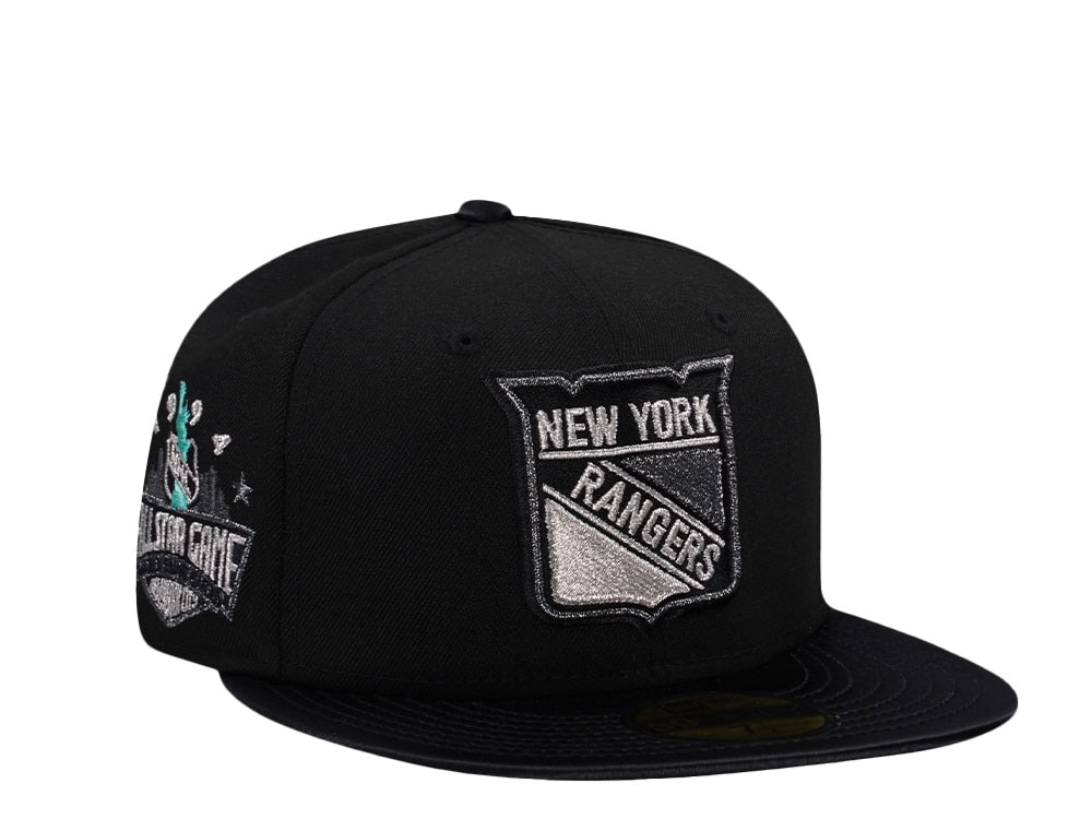 New Era New York Rangers All Star Game 1994 Black Satin Brim Prime Edition 59Fifty Fitted Gorra
