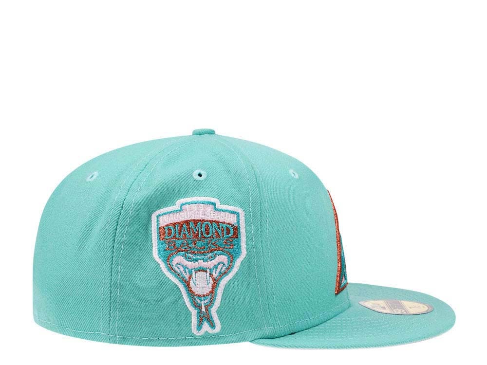 New Era Arizona Diamondbacks Inaugural Season 1998 Mint Pink Edition 59Fifty Fitted Gorra