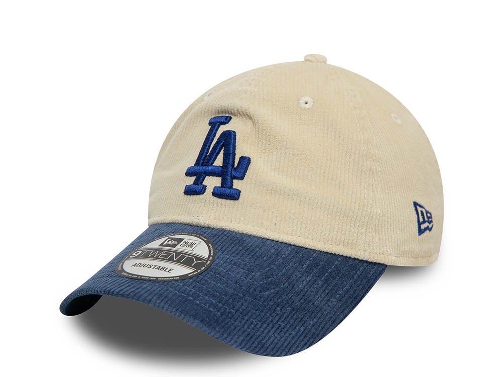 New Era Los Angeles Dodgers Block Corduroy White 9Twenty Strapback Gorra