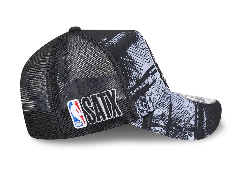 New Era San Antonio Spurs NBA Tip Off 2024 Trucker 9Forty A Frame Snapback Gorra