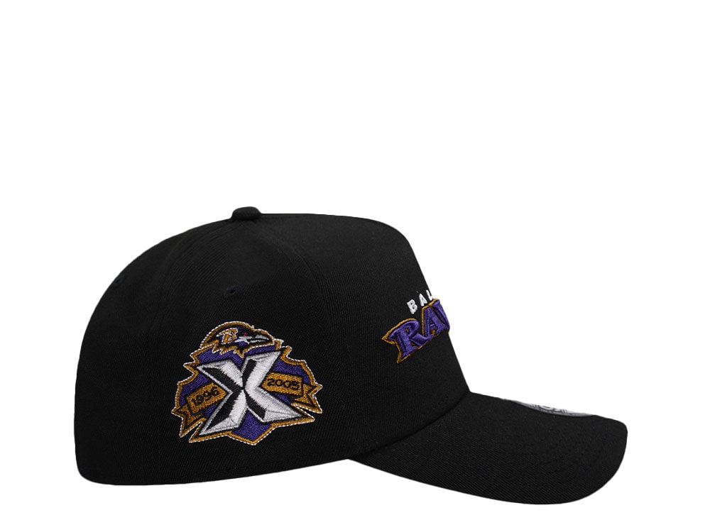 New Era Baltimore Ravens 10th Anniversary Black Edition 9Forty A Frame Snapback Gorra