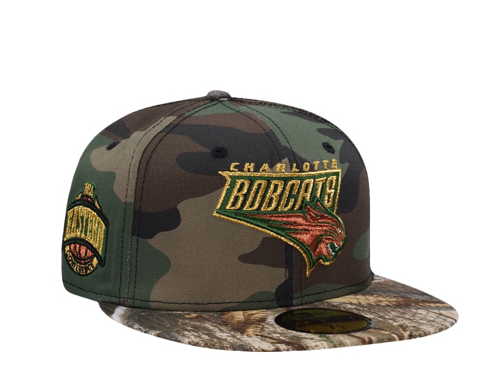 New Era Charlotte Bobcats Camo Two Tone Edition 59Fifty Fitted Gorra