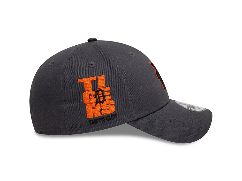 New Era Detroit Tigers MLB Patch Gray 9Forty Strapback Gorra