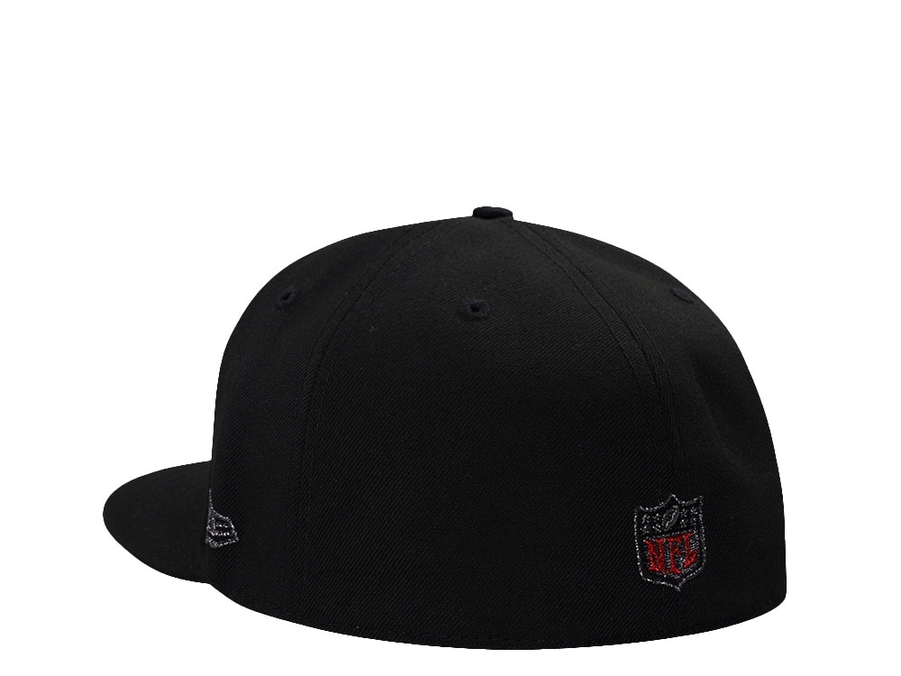 New Era Atlanta Falcons 50th Anniversary Black Prime Edition 59Fifty Fitted Gorra