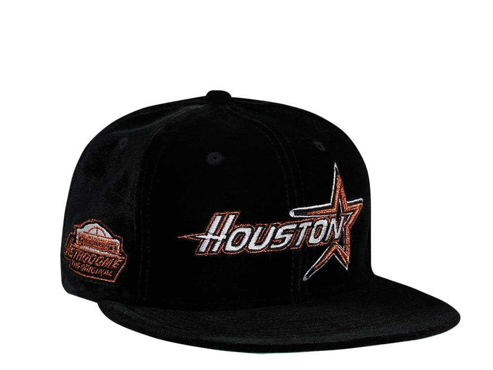 New Era Houston Astros Astrodome Black Velvet Edition 59Fifty Fitted Gorra