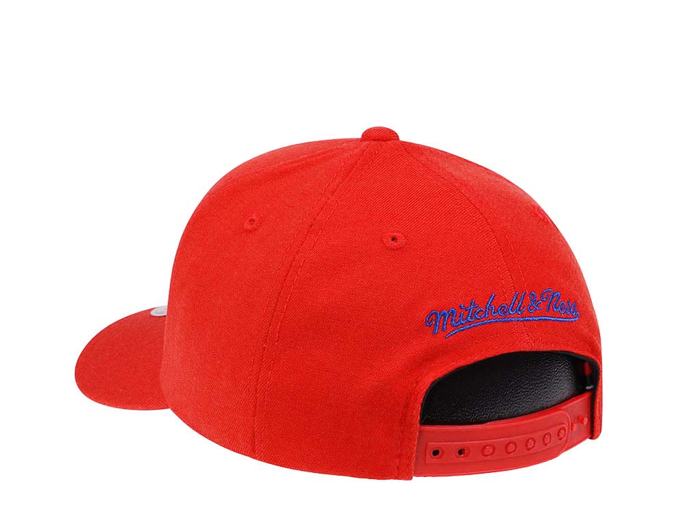 Mitchell & Ness Los Angeles Clippers Team Ground Red Line Flex Snapback Gorra