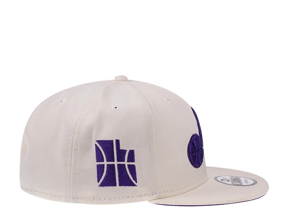 New Era Utah Jazz Bear Chrome White Edition 9Fifty Snapback Gorra