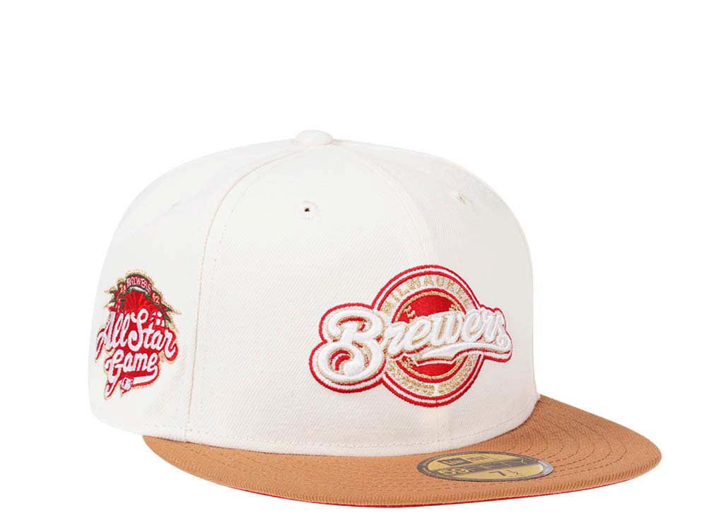 New Era Milwaukee Brewers All Star Game 2002 Creame Dome Edition 59Fifty Fitted Gorra