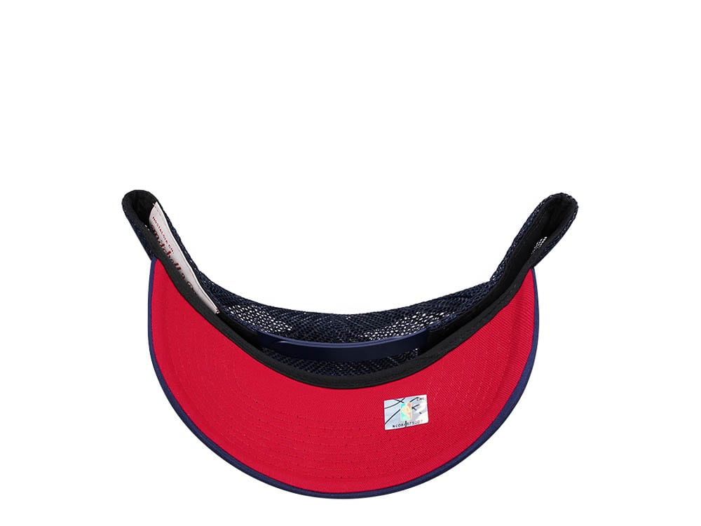 Mitchell & Ness Houston Rockets Navy Billboard Trucker Snapback Gorra