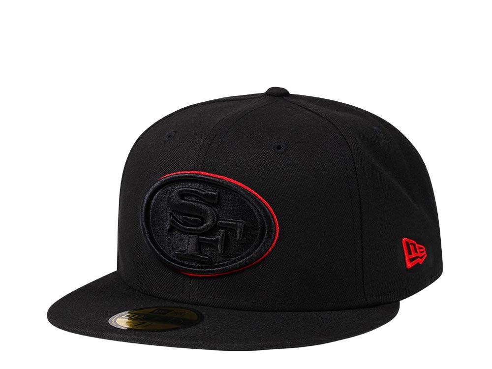 New Era San Francisco 49ers all about black Edition 59Fifty Fitted Gorra