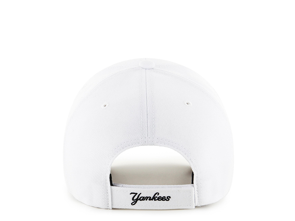 47Brand New York Yankees White Classic Strapback Gorra