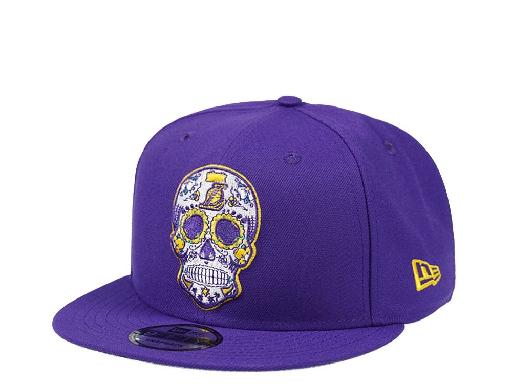 New Era Los Angeles Lakers Purple Skull Edition 9Fifty Snapback Gorra