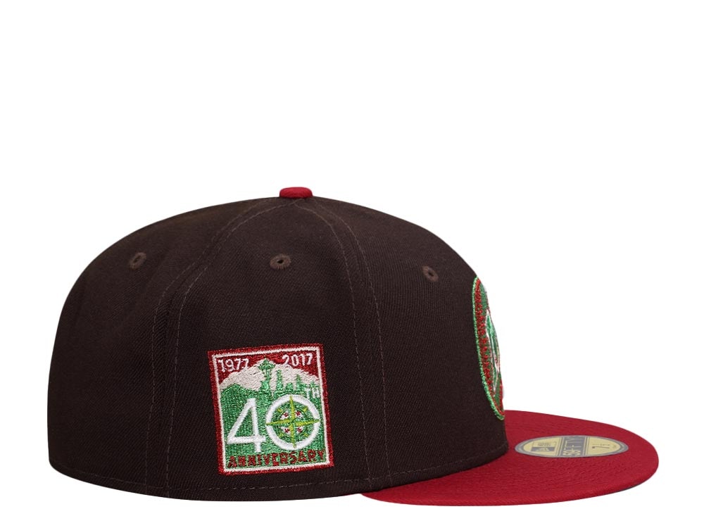 New Era Seattle Mariners 40th Anniversary Finest Metallic Two Tone Edition 59Fifty Fitted Gorra
