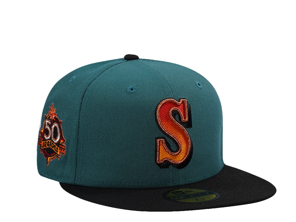 New Era Seattle Mariners 50th Anniversary Pine Two Tone Edition 59Fifty Fitted Gorra