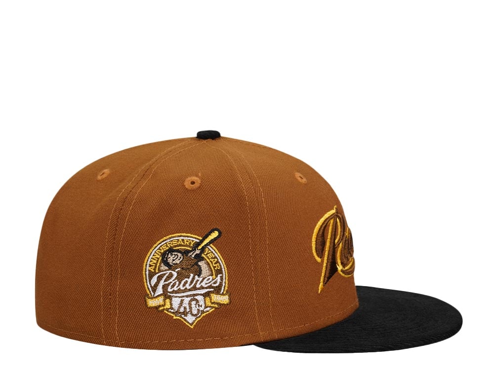New Era San Diego Padres 40th Anniversary Cord Brim Two Tone Edition 59Fifty Fitted Gorra
