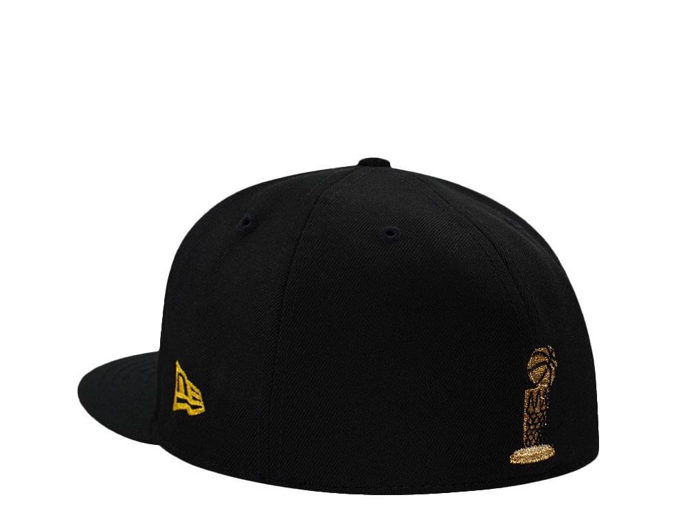 New Era Los Angeles Lakers NBA Finals 2002 Black Prime Edition 59Fifty Fitted Gorra