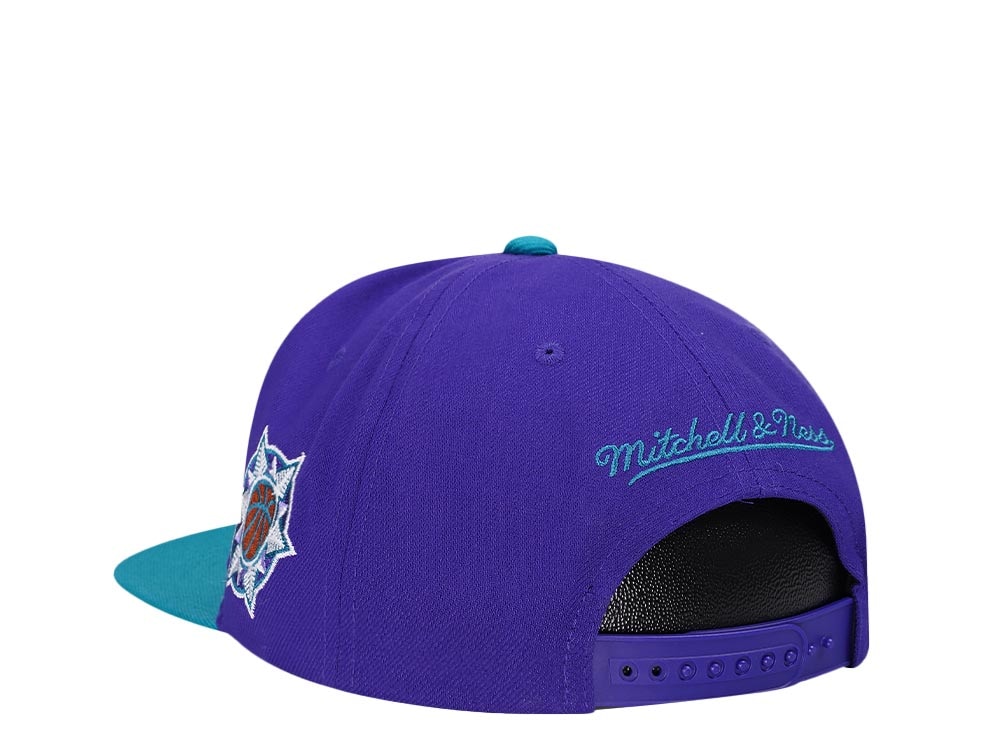 Mitchell & Ness Utah Jazz Logo Blur Hardwood Classic Snapback Gorra