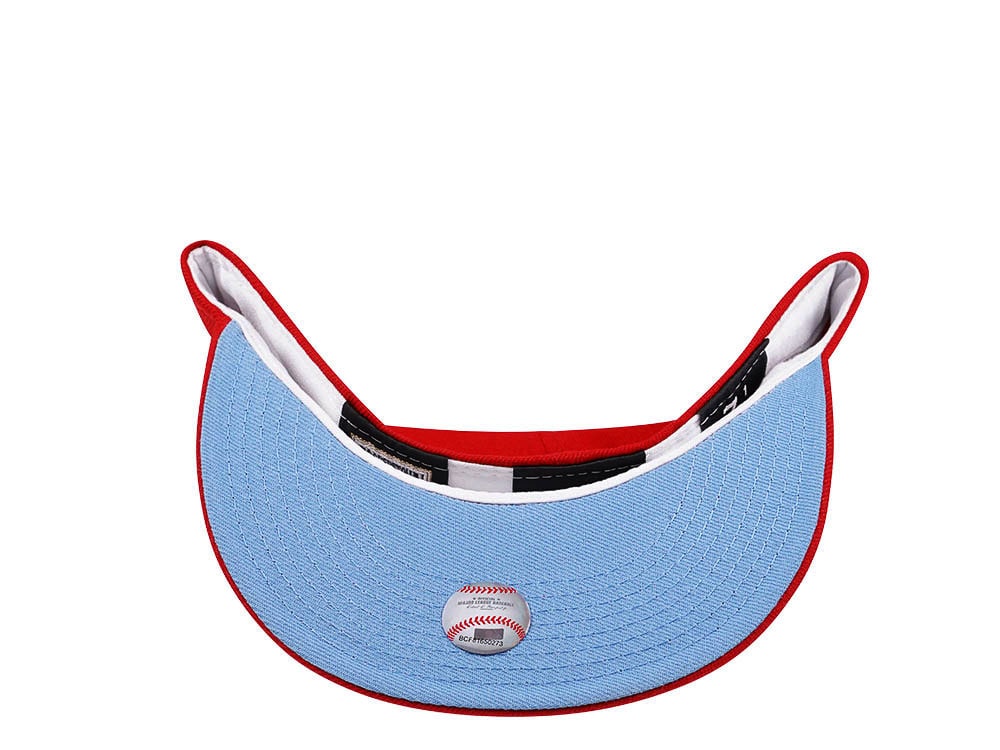 New Era Toronto Blue Jays 20th Anniversary Red Glacier Blue Edition 59Fifty Fitted Gorra