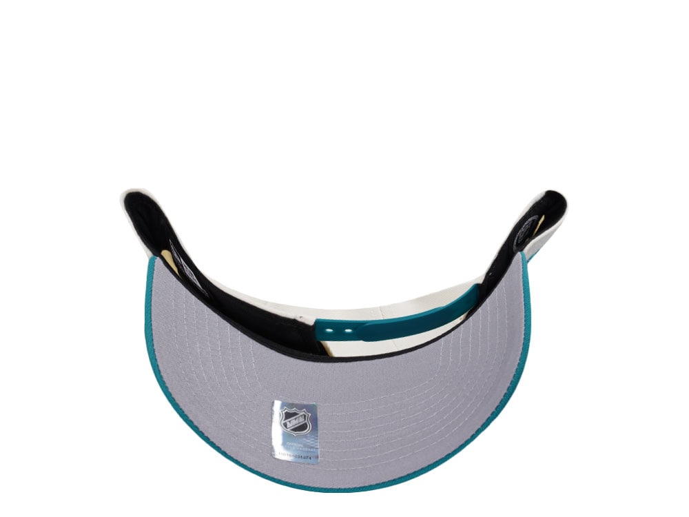 New Era Anaheim Ducks 10th Anniversary Chrome Aqua Two Tone Edition 9Forty A Frame Snapback Gorra