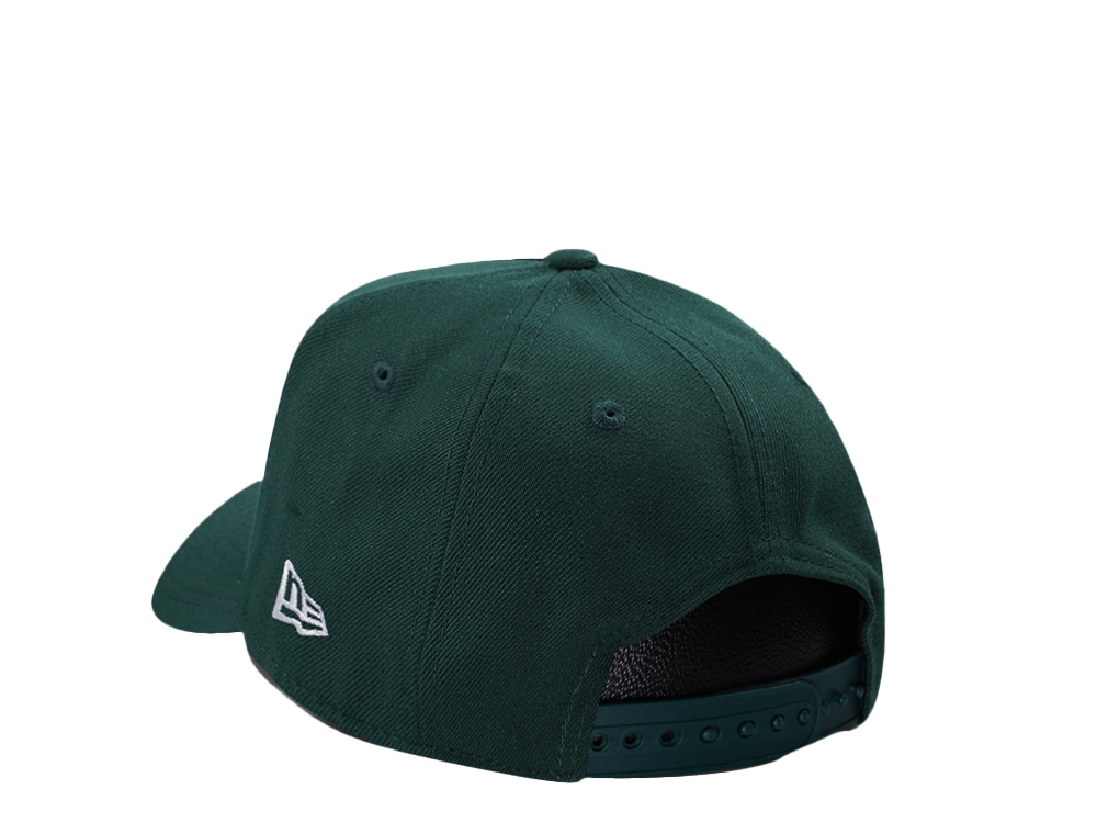 New Era New York Yankees Micro Script Dark Green Prime Edition 9Forty A Frame Snapback Gorra