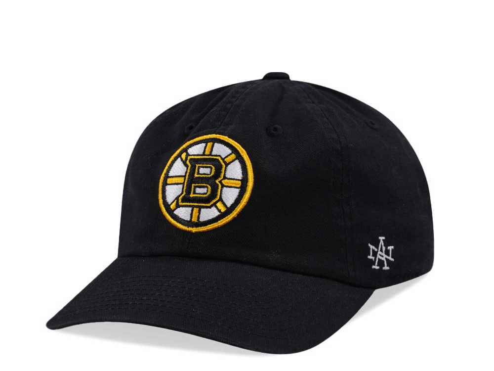 American Needle Boston Bruins Ballpark Black Strapback Gorra