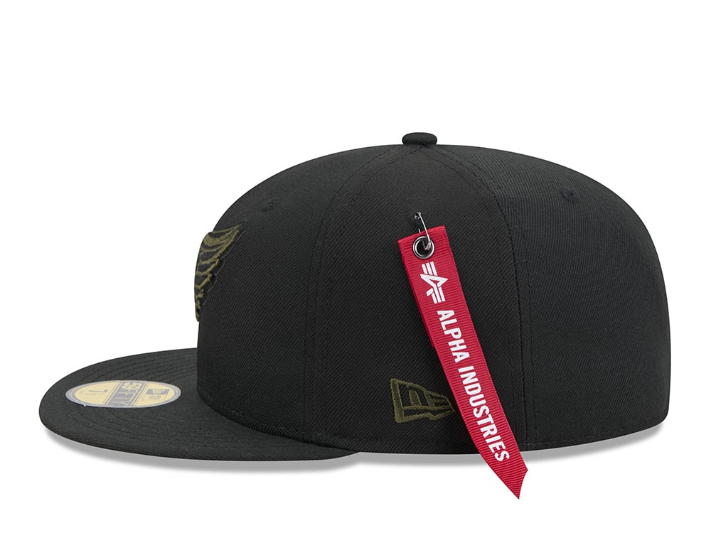 New Era Alpha Industries Detroit Red Wings Navy Prime Edition 59Fifty Fitted Gorra