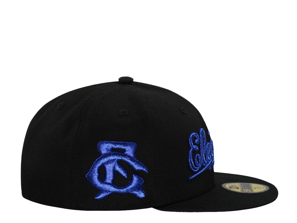 New Era Great Falls Electrics Metallic Blue Edition 59Fifty Fitted Gorra