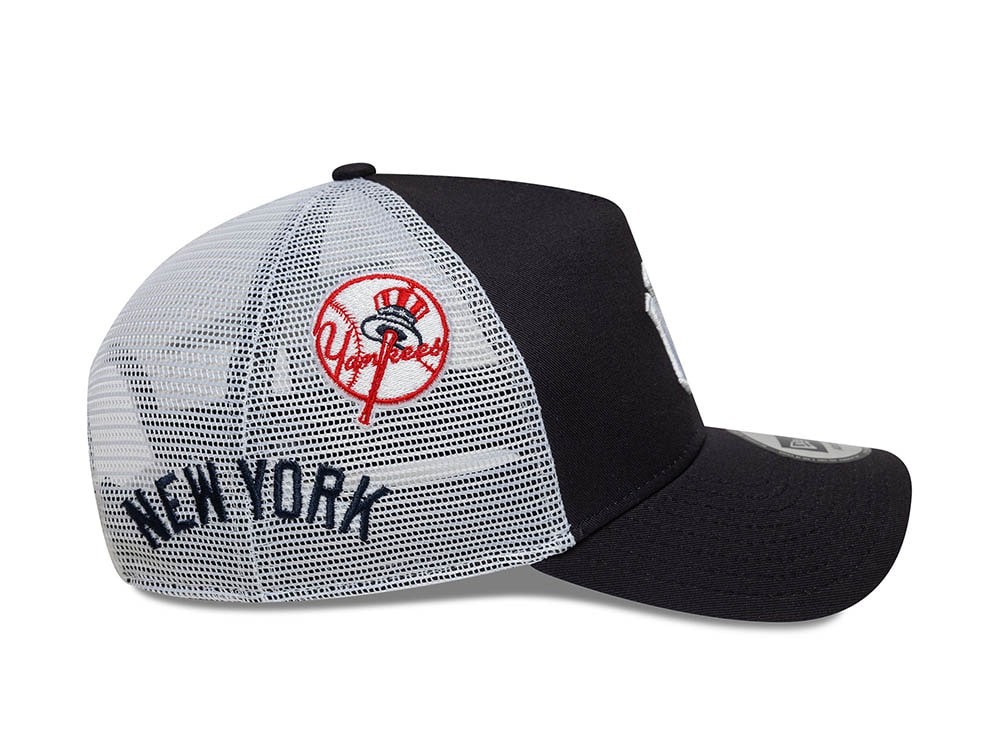 New Era New York Yankees Multi Patch 9Forty A Frame Trucker Snapback Gorra