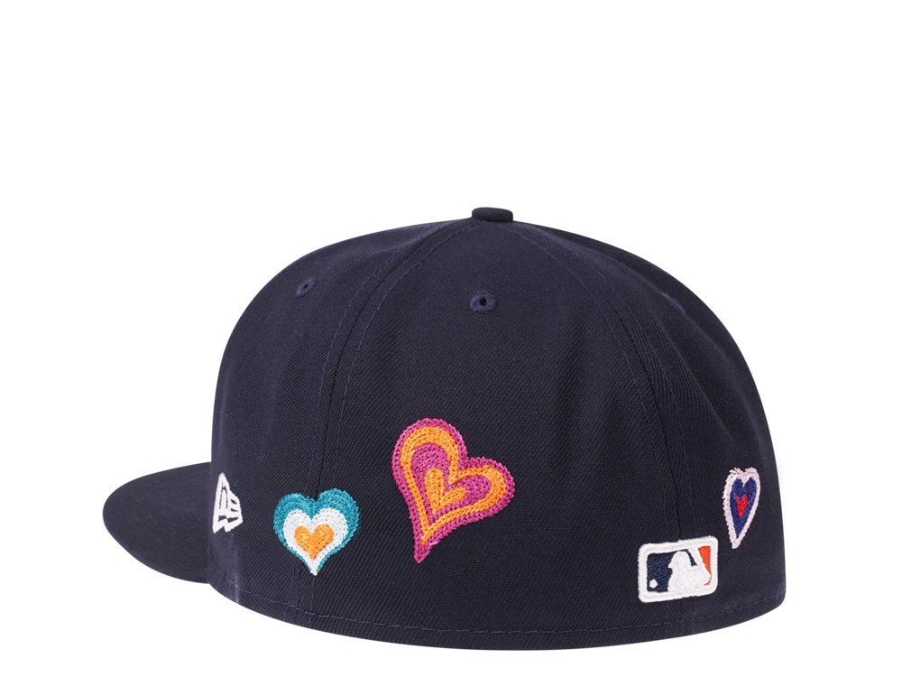 New Era Detroit Tigers Navy Chainstitchheart Edition 59Fifty Fitted Gorra