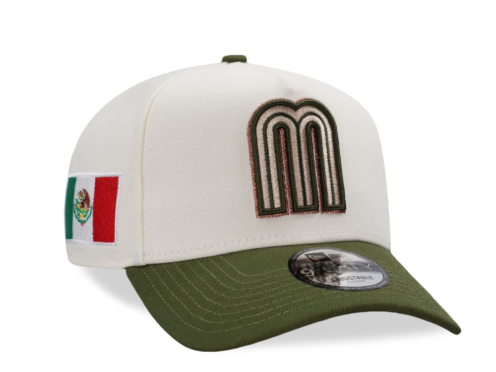 New Era Mexico World Baseball Classic Mexico Chrome Two Tone Edition 9Forty A Frame Snapback Gorra