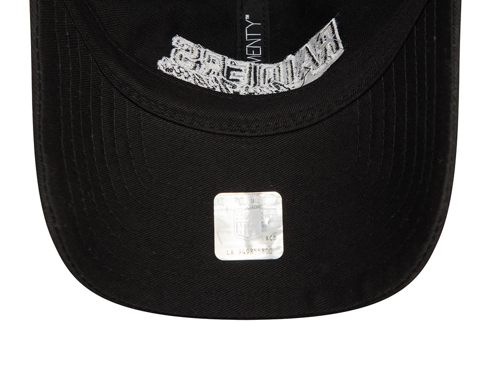 New Era Las Vegas Raiders NFL Script Black 9Twenty Strapback Gorra