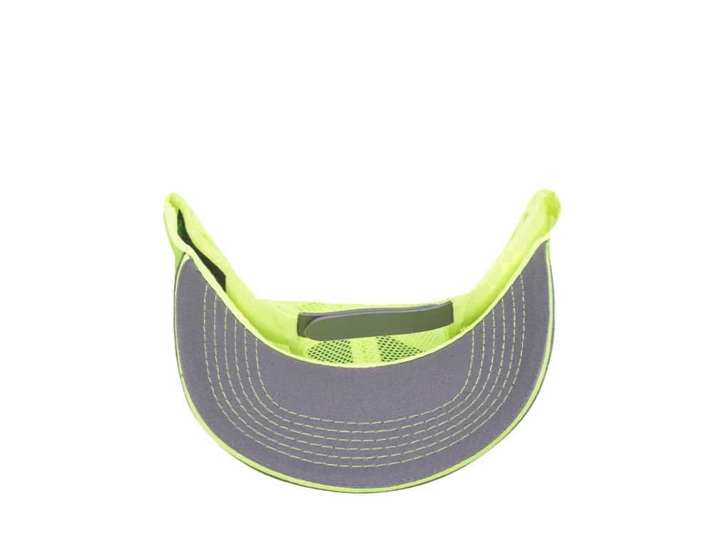 John Deere Twill High Mesh Logo Black Yellow Trucker Snapback Gorra