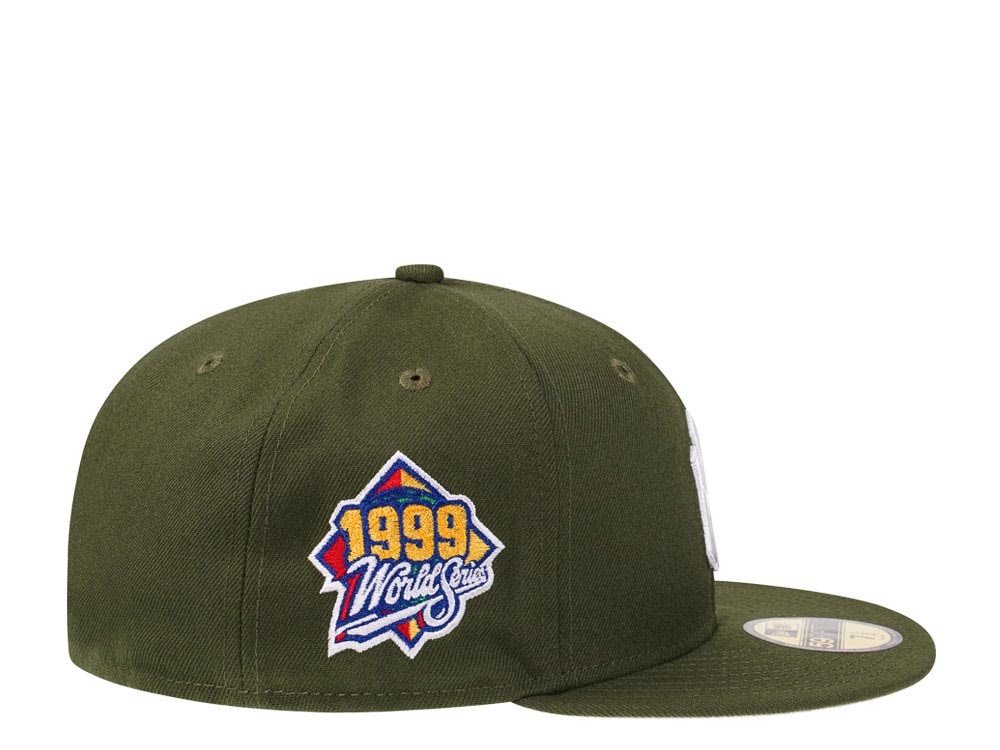 New Era New York Yankees World Series 1999 Rifle Green and Stone Edition 59Fifty Fitted Gorra