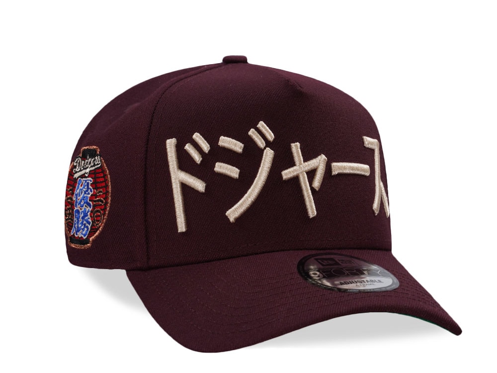 New Era Los Angeles Dodgers World Series 2026 Maroon Prime Edition 9Forty A Frame Snapback Gorra
