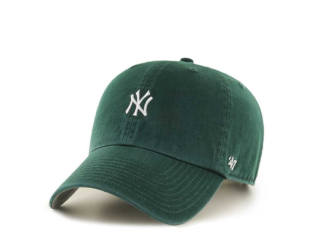 47Brand New York Yankees Dark Green Base Runner Clean up Strapback Gorra