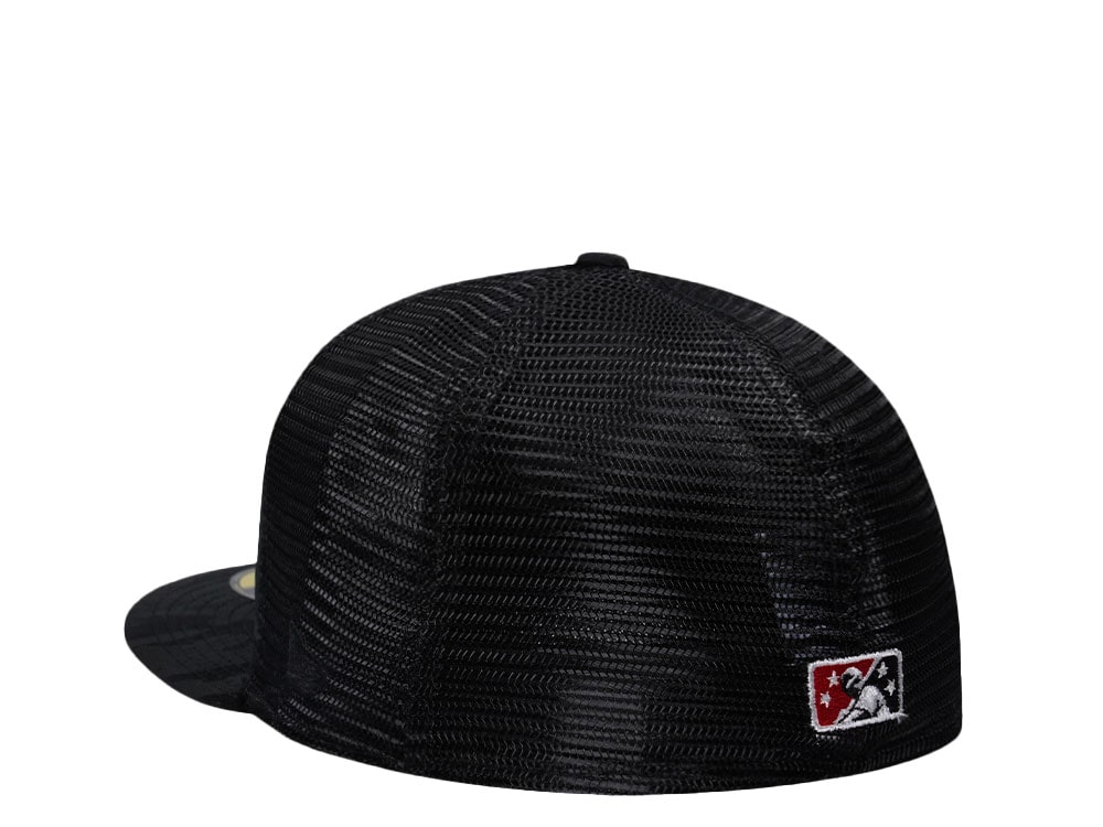 New Era Pensacola Blue Wahoos Camo Metallic Classic Trucker Edition 59Fifty Fitted Gorra