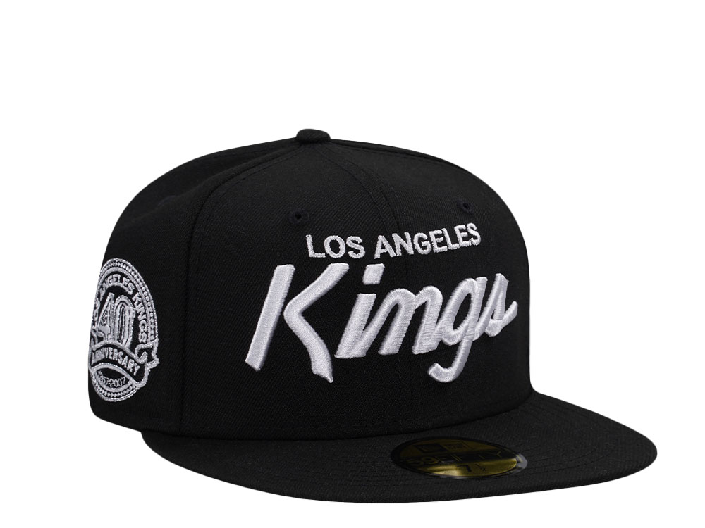 New Era Los Angeles Kings 40th Anniversary Script Prime Edition 59Fifty Fitted Gorra