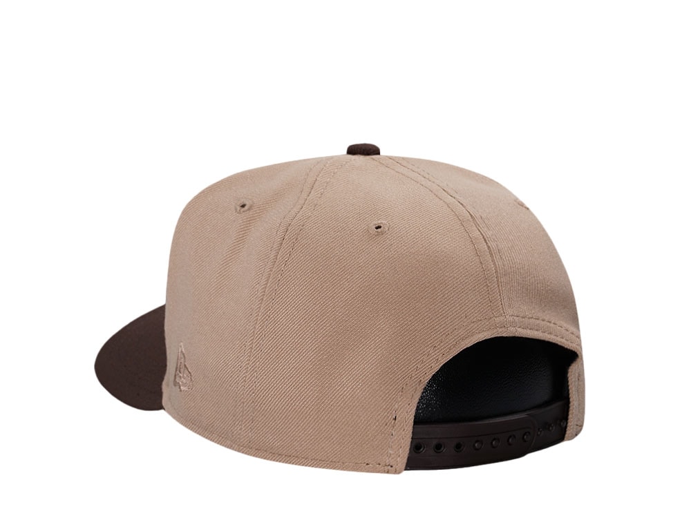 New Era New York Mets 40th Anniversary Tan Metallic Two Tone Edition 9Fifty A Frame Snapback Gorra