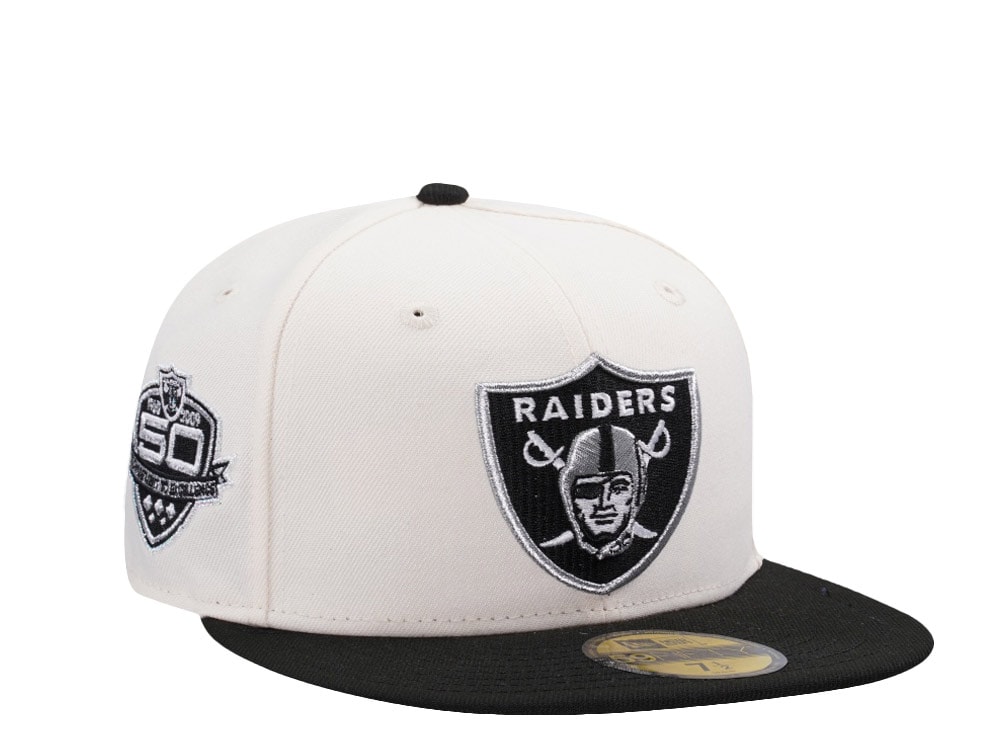 New Era Las Vegas Raiders 50th Anniversary Chrome Two Tone Edition 59Fifty Fitted Gorra