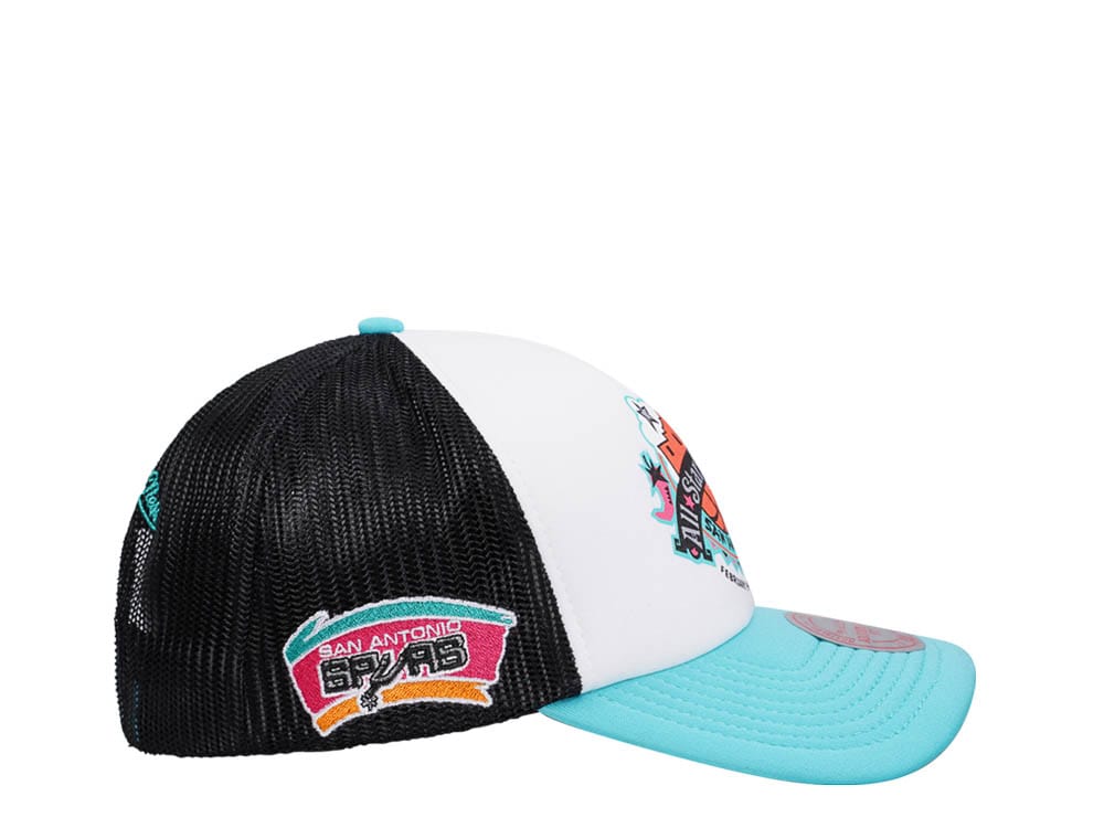 Mitchell & Ness San Antonio Spurs All Star 1996 Party Time Trucker Snapback Gorra