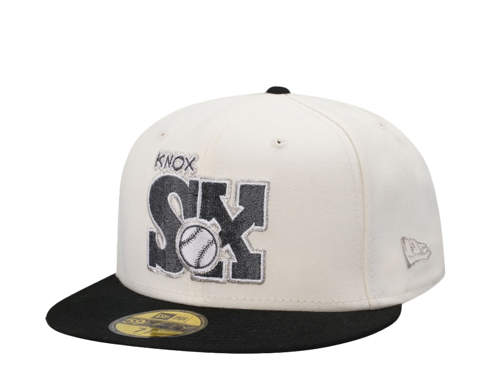 New Era Knoxville Sox Metallic Chrome Throwback Two Tone Edition 59Fifty Fitted Gorra