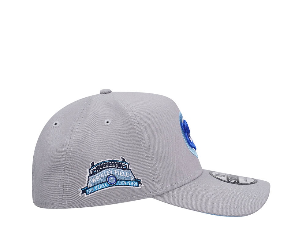 New Era Chicago Cubs Wrigley Field Gray 9Forty A Frame Snapback Gorra