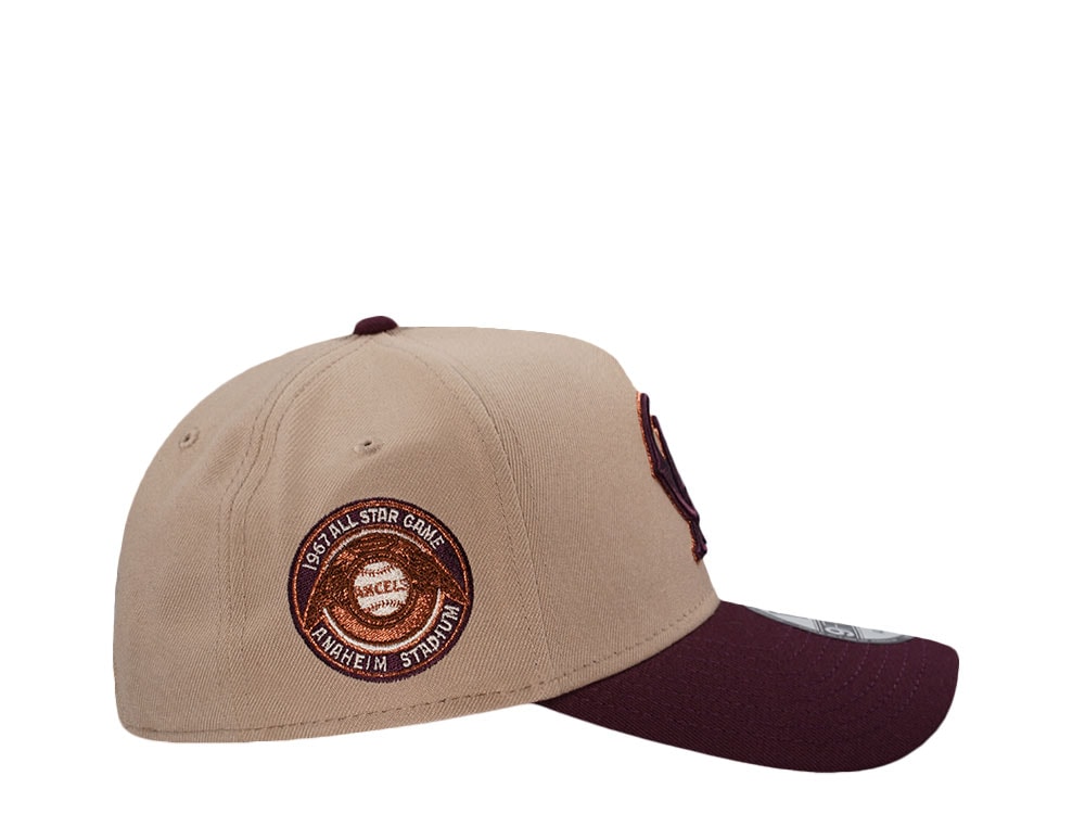 New Era Califorina Angels All Star Game 1967 Camel Two Tone Edition 9Forty A Frame Snapback Gorra