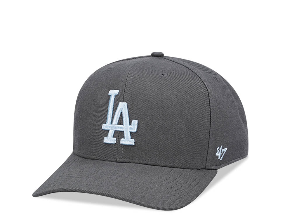 47Brand Los Angeles Dodgers Charcoal Cold Zone MVP DP Snapback Gorra
