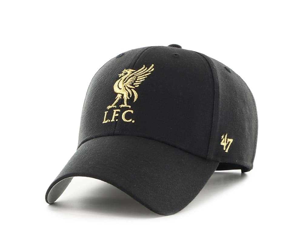 47Brand Liverpool FC Black Metallic MVP Snapback Gorra