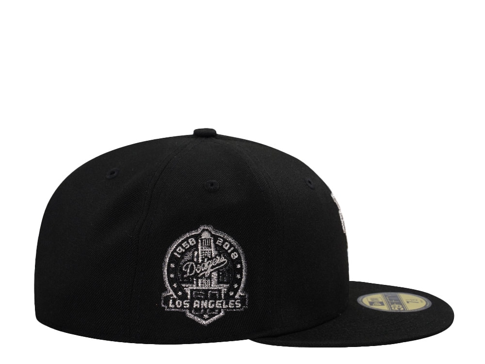 New Era Los Angeles Dodgers 60th Anniversary Upside Down Black Prime Edition 59Fifty Fitted Gorra