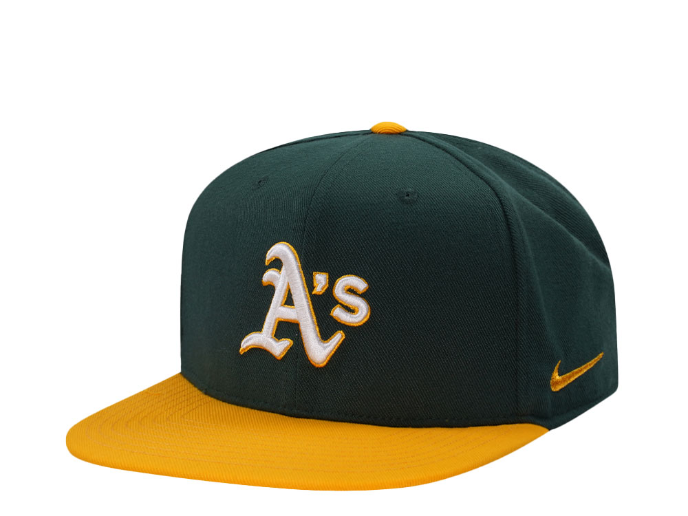 Nike Oakland Athletics Dri-Fit Pro Dark Green Two Tone Edition Snapback Gorra
