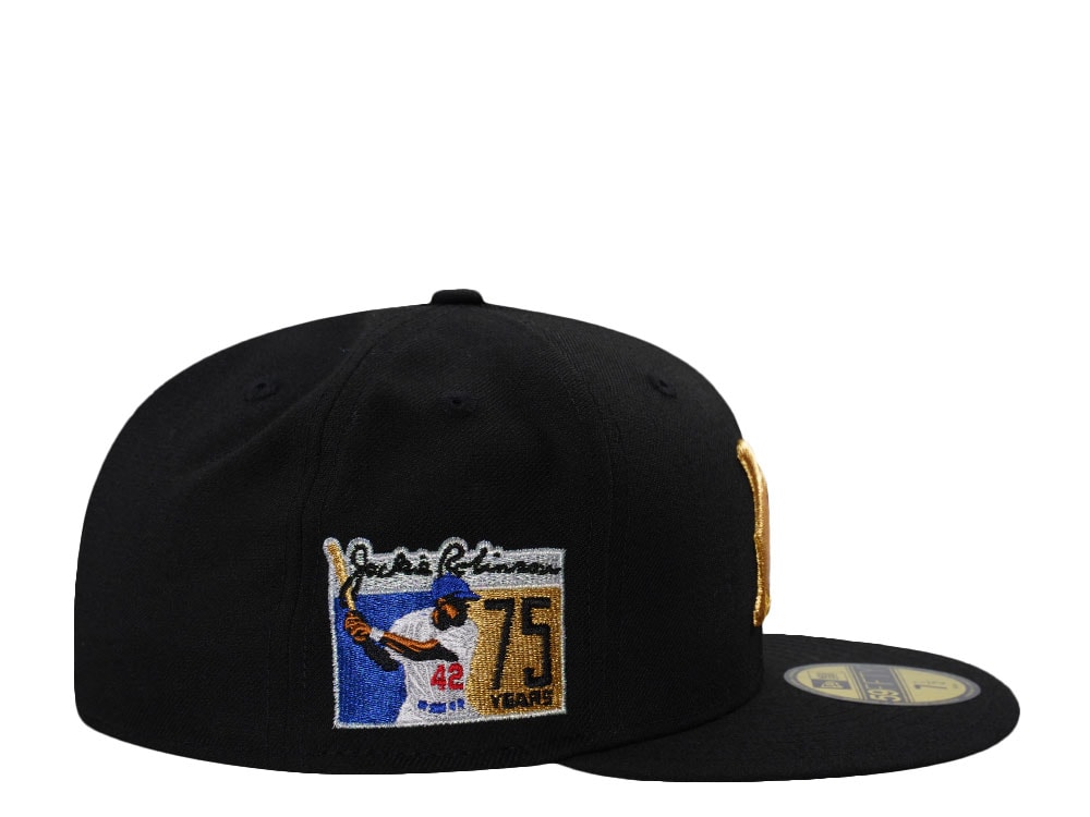 New Era Montreal Royals Jackie Robinson 75 Years Black Wool Edition 59Fifty Fitted Gorra